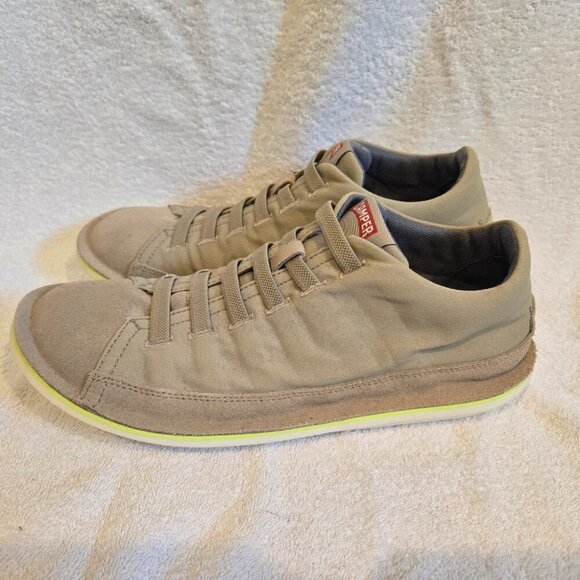 Camper Tan/Khaki Slip-On Beetle Sneakers - Picture 1 of 8